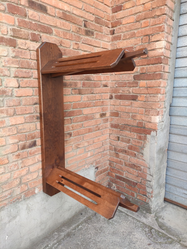 estante 2 sillas caballo hipica madera 129x22x87 2u